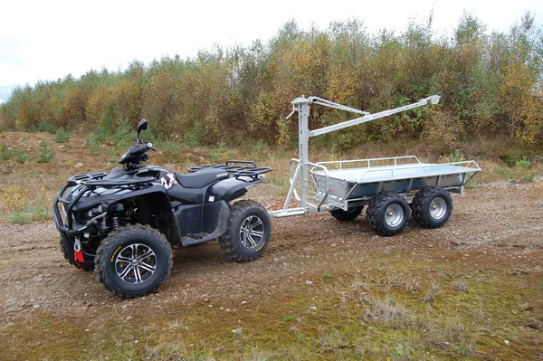 Hovedbilde ATV Tømmerhenger og Kombivogn med kran - 1500kg last