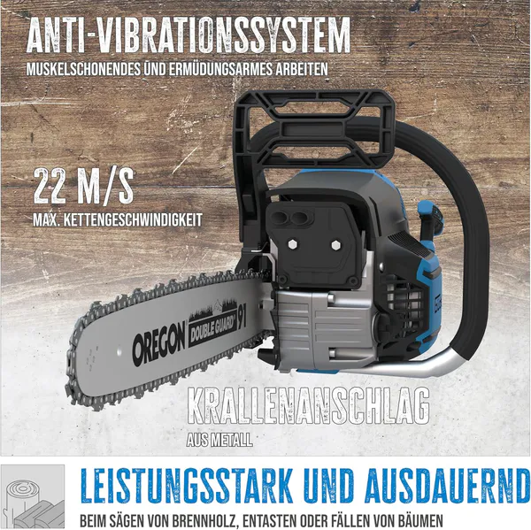 Hovedbilde Güde Oregon 55cc / 3HK Motorsag - Kvalitetskomponenter!