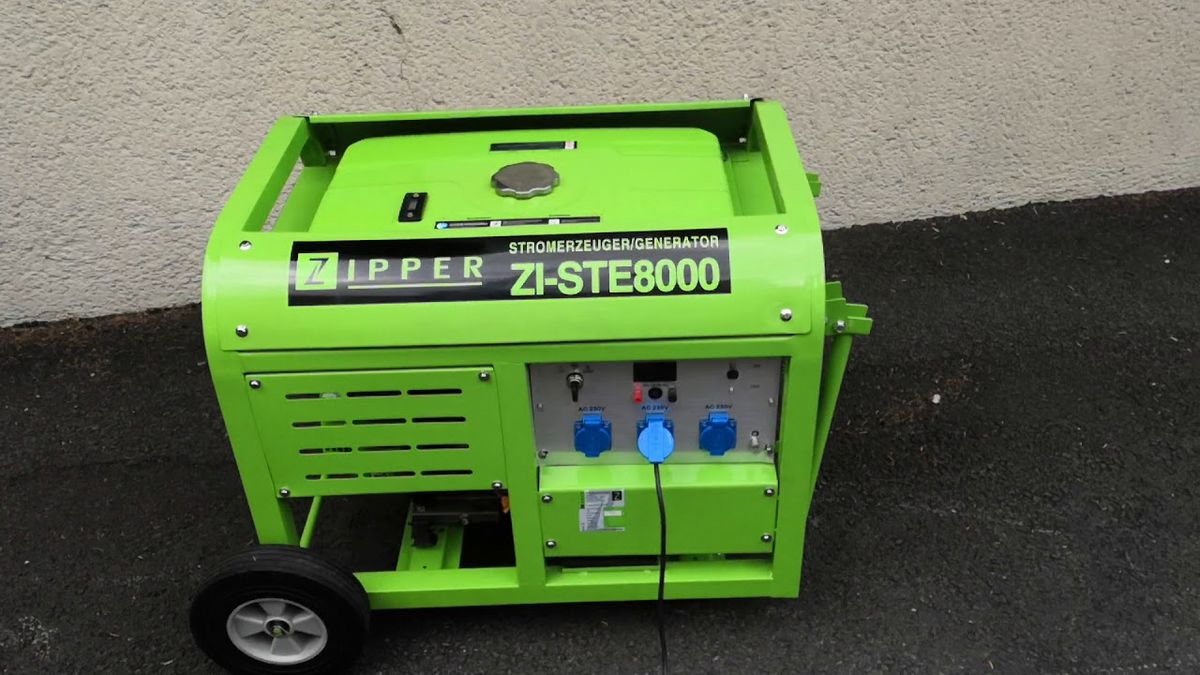 Zipper 8000W Proff Strømaggregat - Europeisk kvalitet 